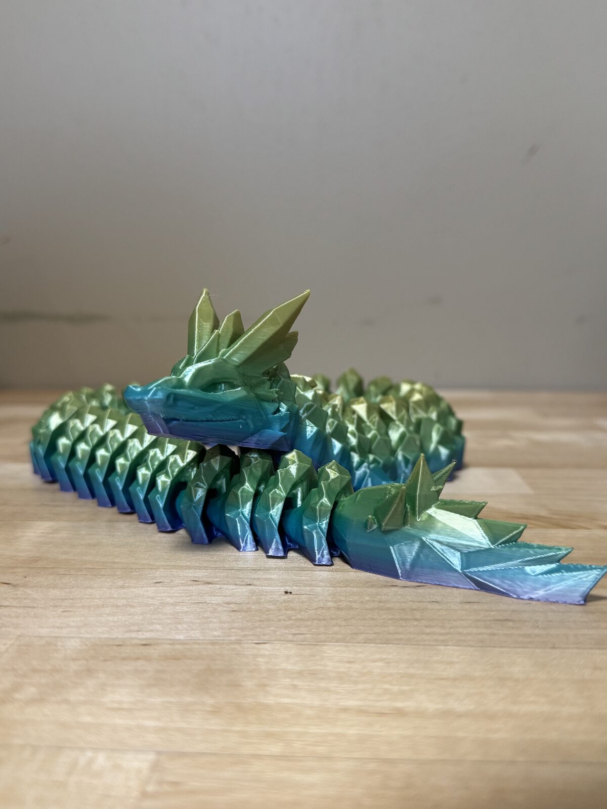 Articulated Crystal Dragon — custom 3D print by Cordner's 3D Corner